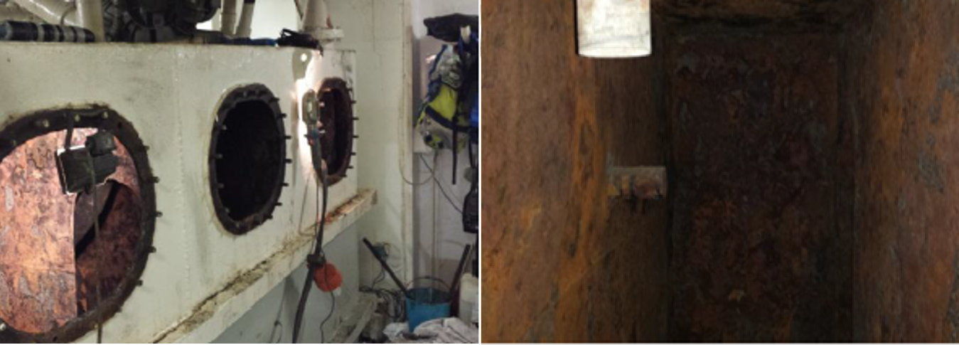 Cassa sewage prima dell'intervento